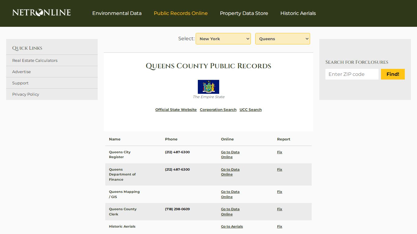 Queens County Public Records - NETROnline.com